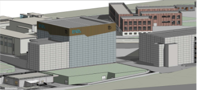Rendering of the DTT buildings