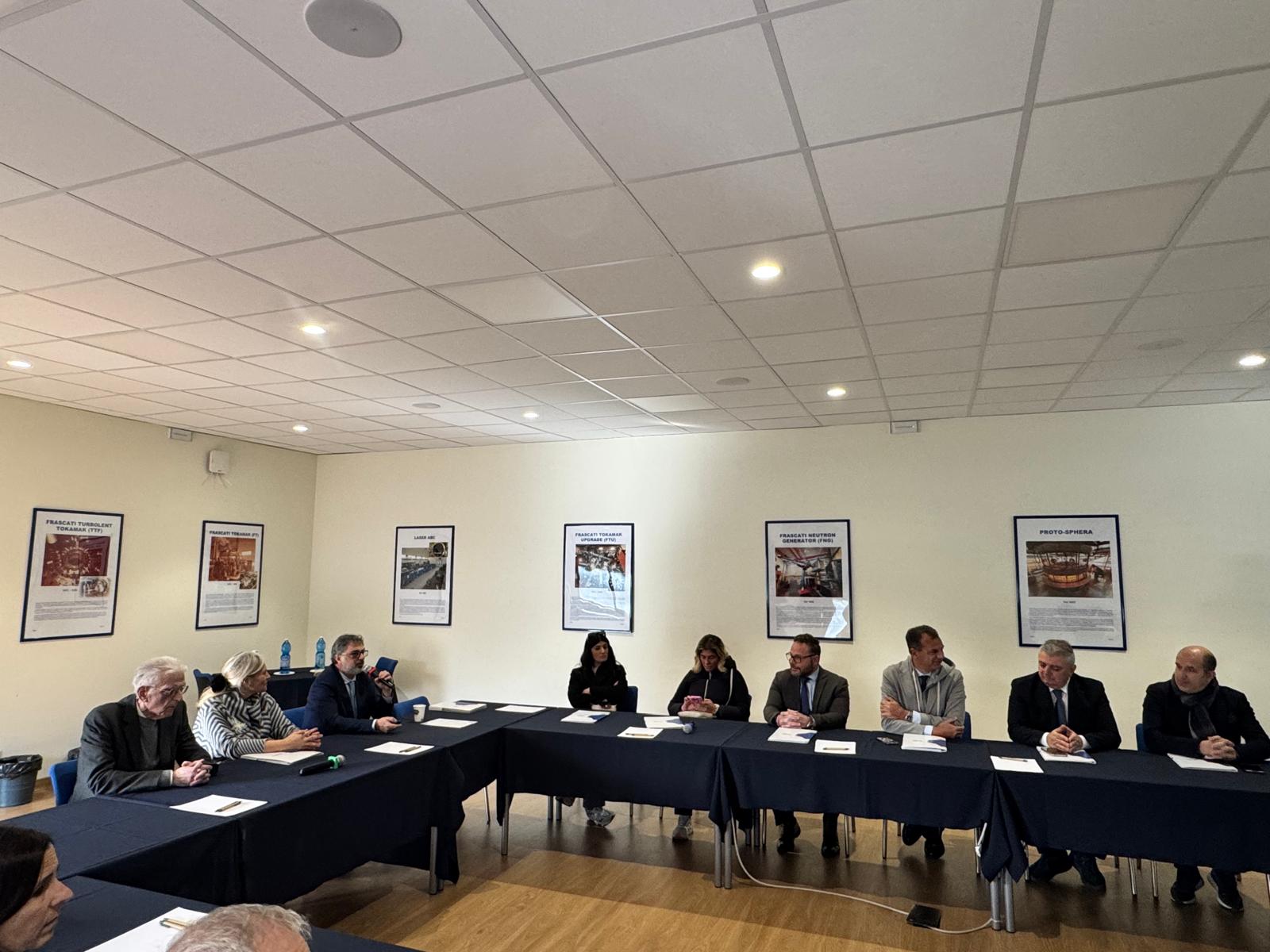 Senator Marco Scurria and MP Massimo Milani visit ENEA Frascati, future home of DTT