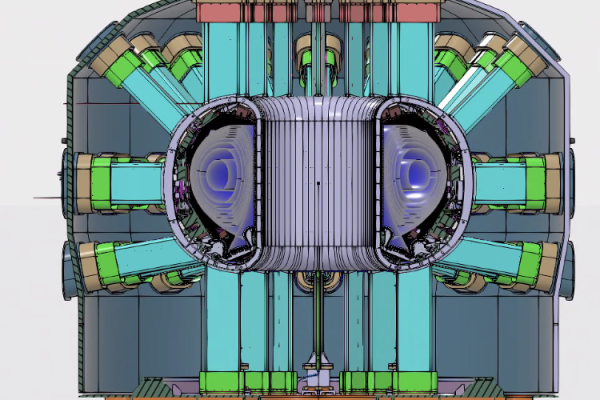 Single Null configuration equilibrium surfaces; poloidal section (courtesy of PROMECH-MC)